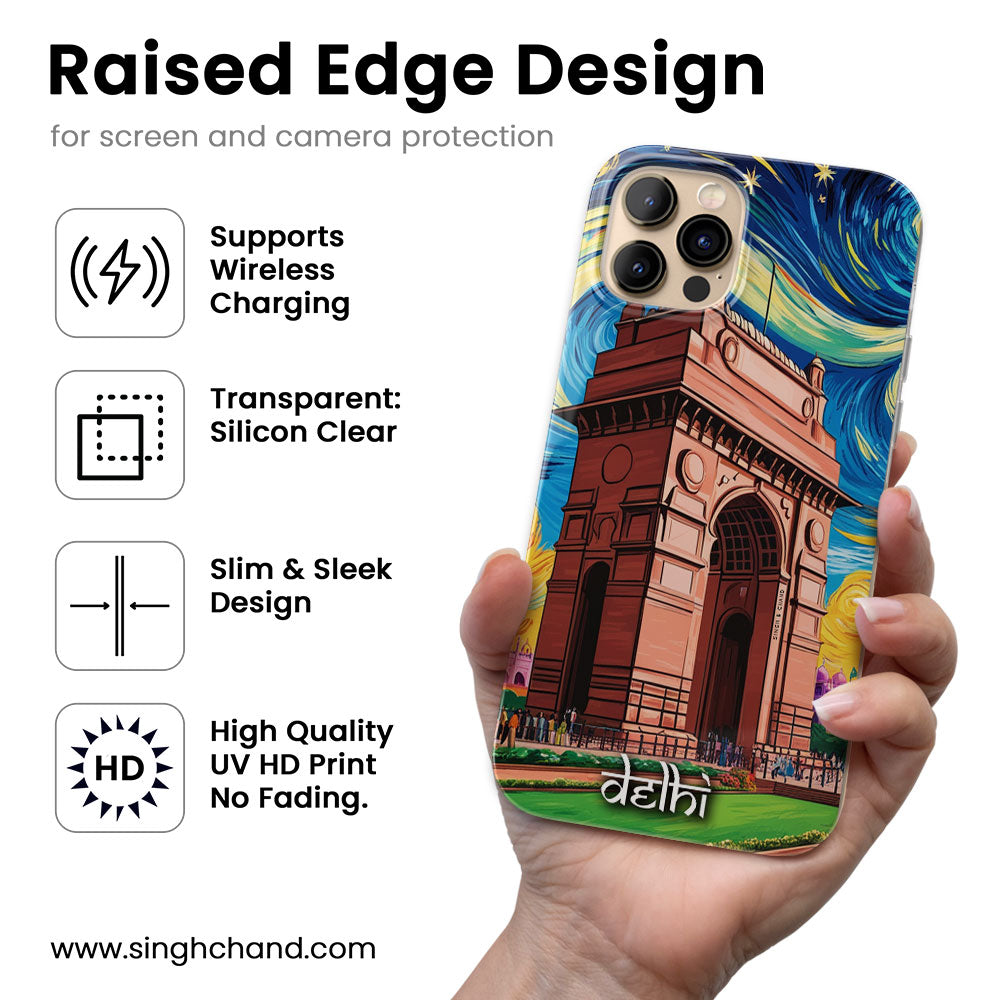 Delhi India Gate Iconic City Style Silicon Phone Case