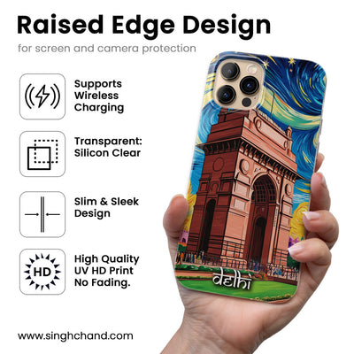 Delhi India Gate Iconic City Style Silicon Phone Case