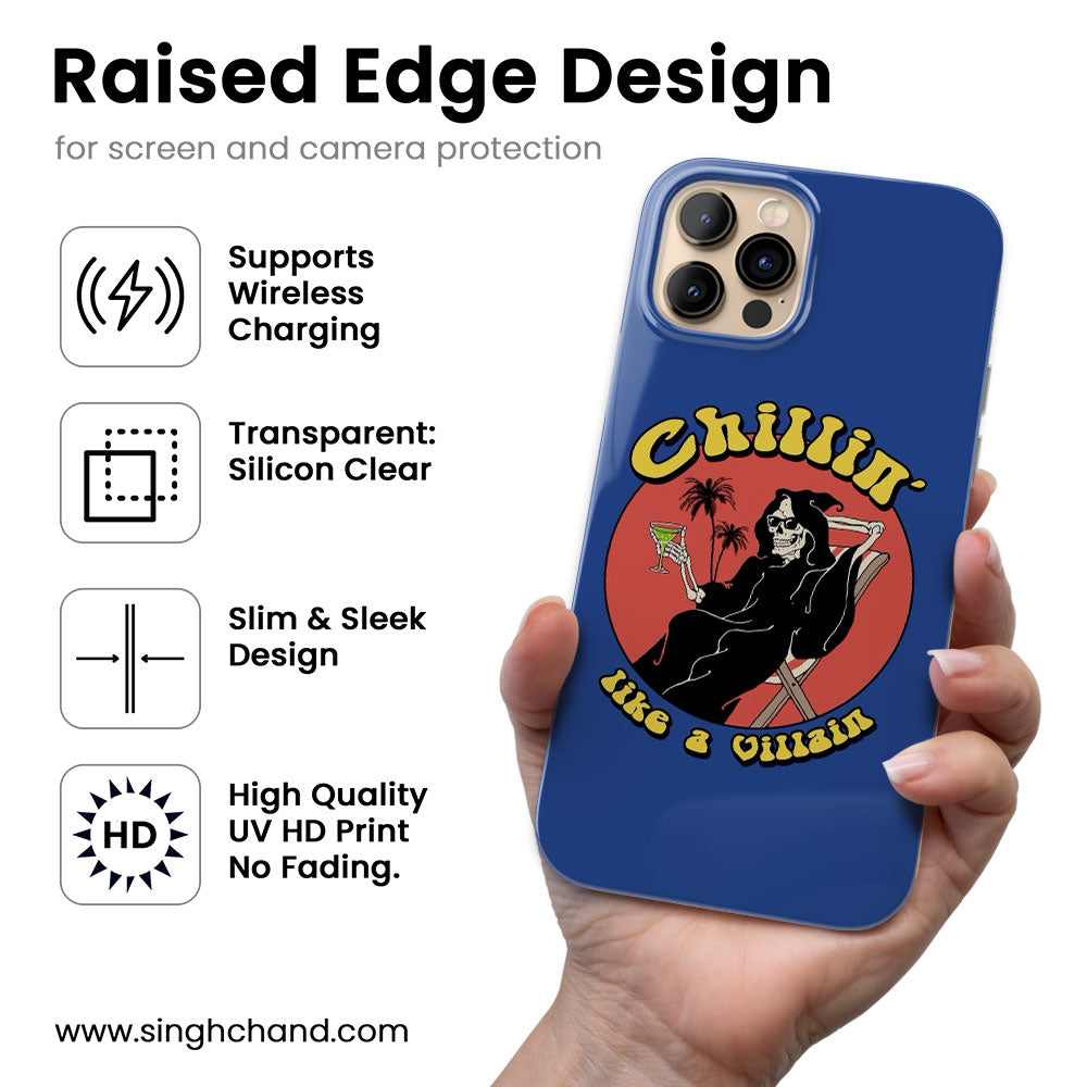 Chillin' like a villain Silicon Phone Case