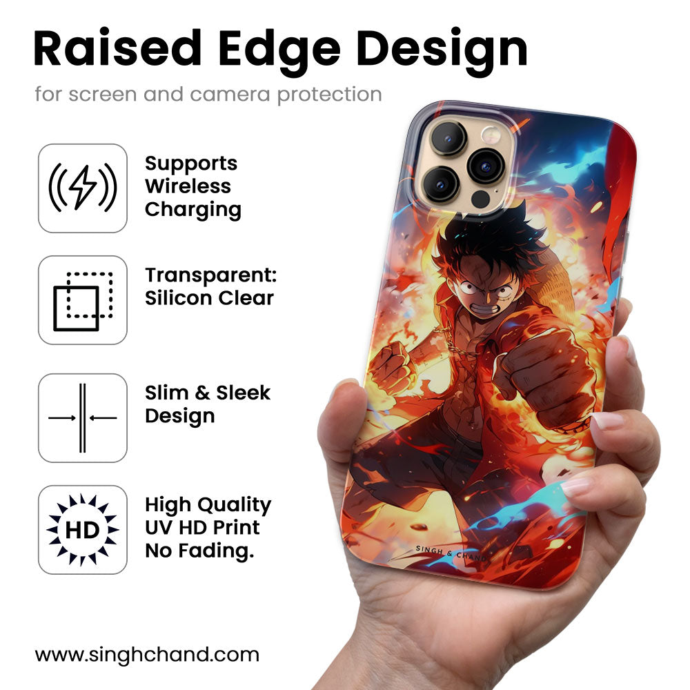 Luffy One Piece Anime Silicon Phone Case