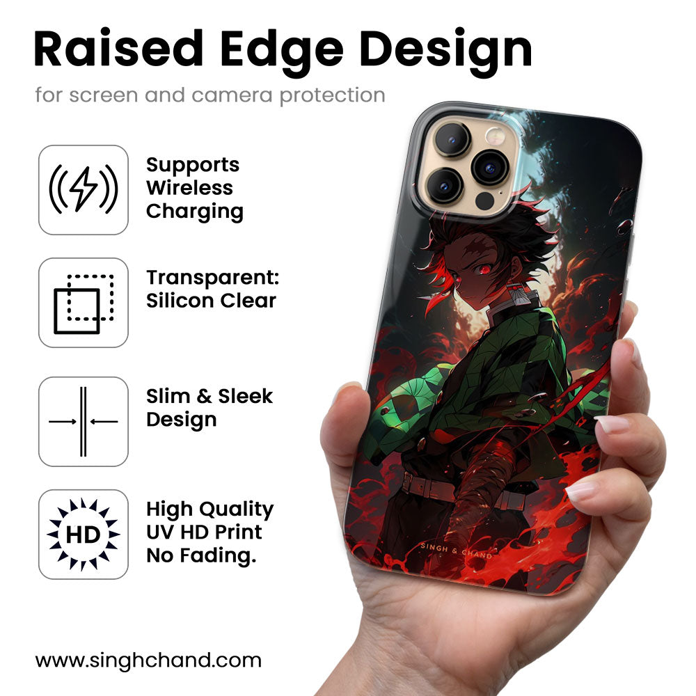 Tanjiro Demon Slayer Anime Silicon Phone Case
