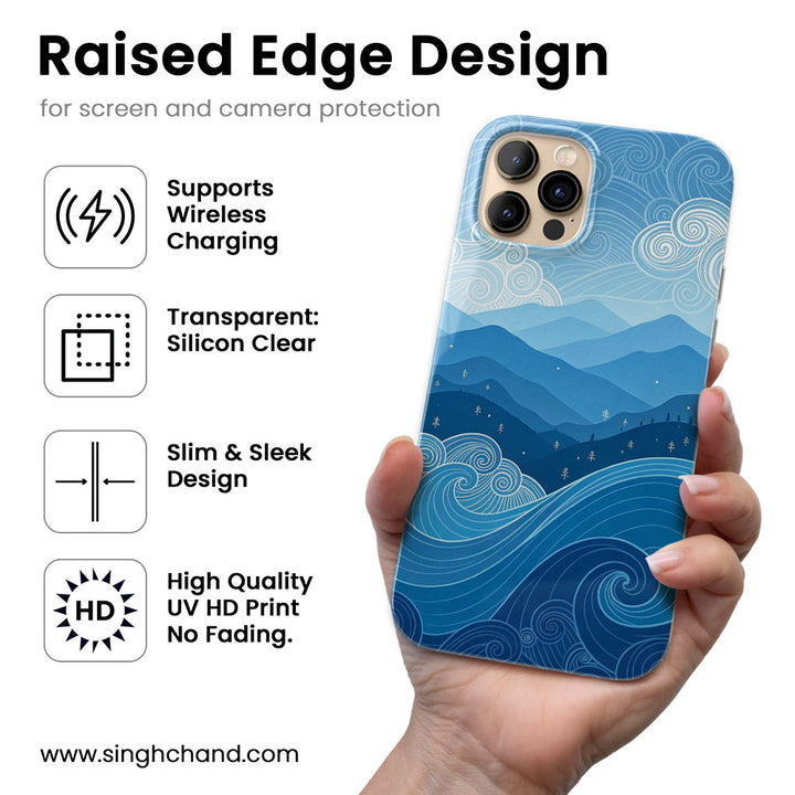 Drowning in Calm Silicon Phone Case