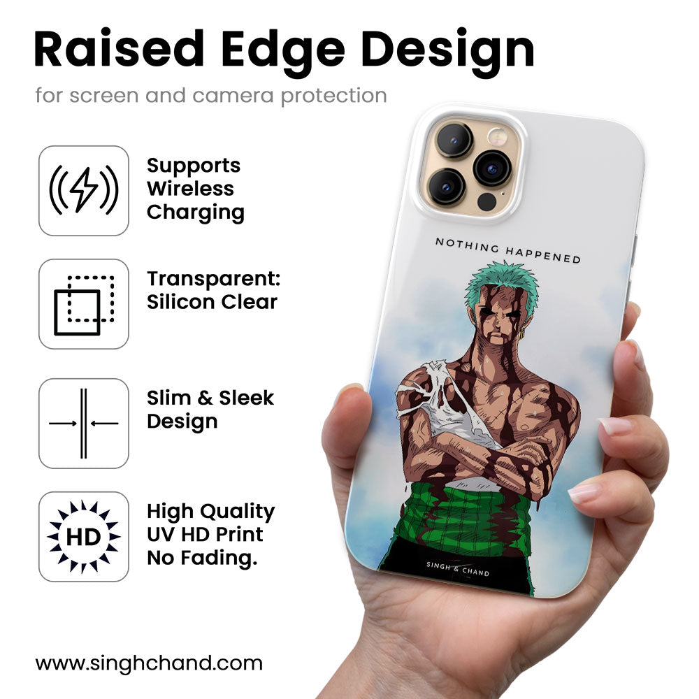 Roronoa Zoro 1.0 One Piece Anime Silicon Phone Case