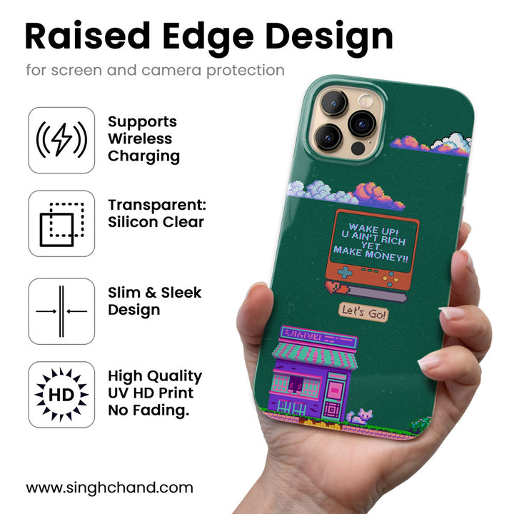 Pixel Rich Dreams Silicon Phone Case