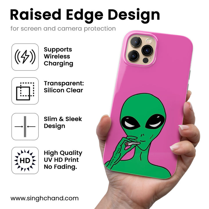 Funky Alien Silicon Phone Case