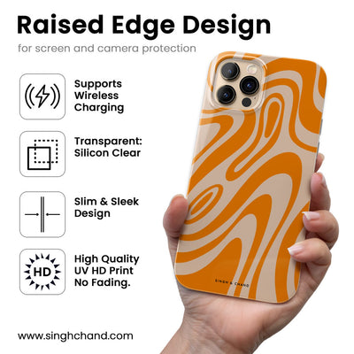 Citrus Swirl Silicon Phone Case