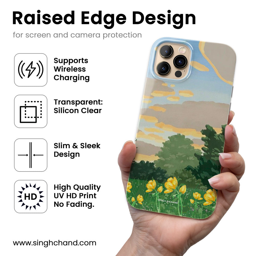 Cloud Meadow Silicon Phone Case