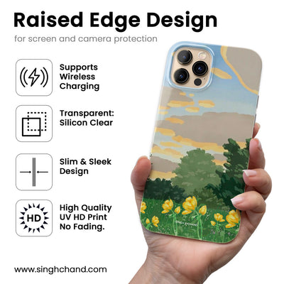 Cloud Meadow Silicon Phone Case