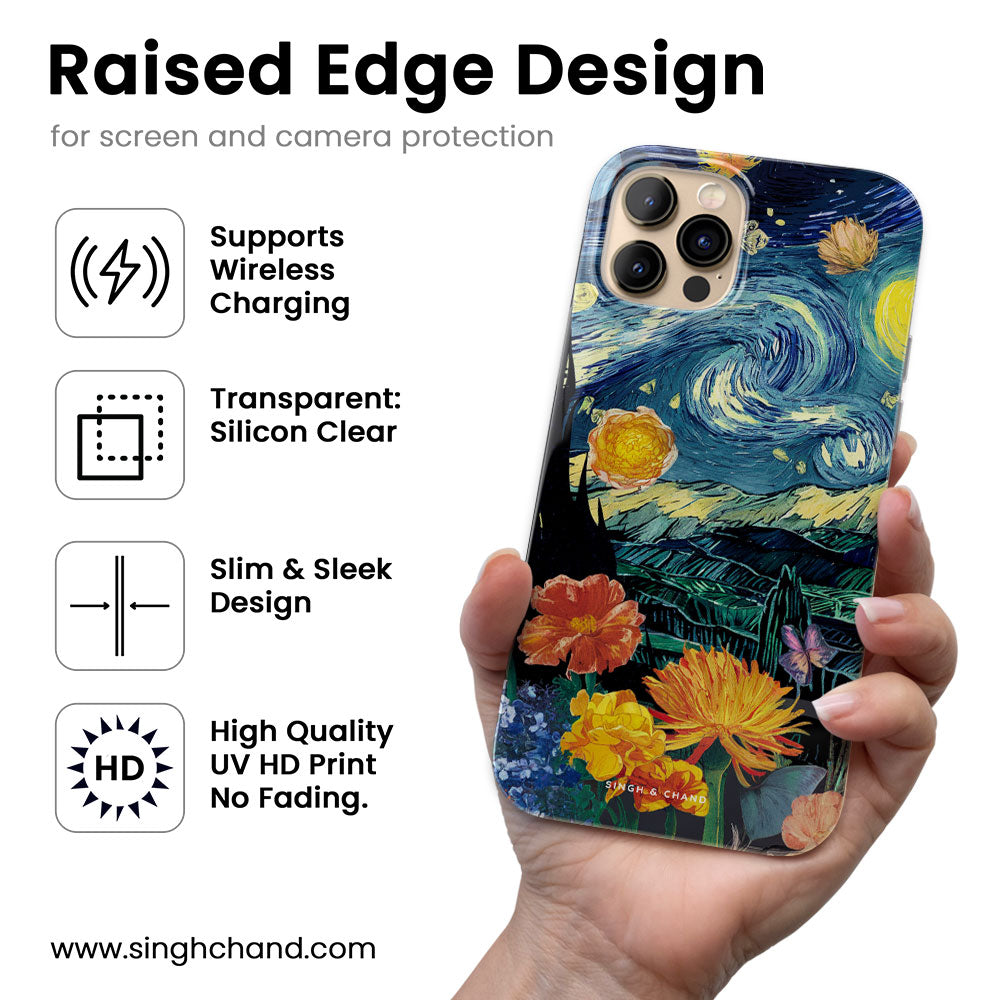 Van Gogh's Starry night Silicon Phone Case