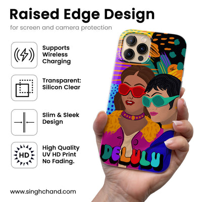 Delulu Vibe Tribe Silicon Phone Case