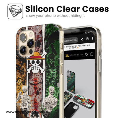 Luffy Sanji Zoro One Piece Anime Silicon Phone Case