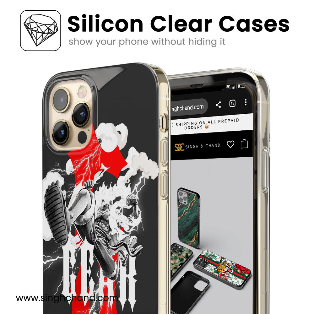 Gear 5 Luffy 1.0 One Piece Anime Silicon Phone Case