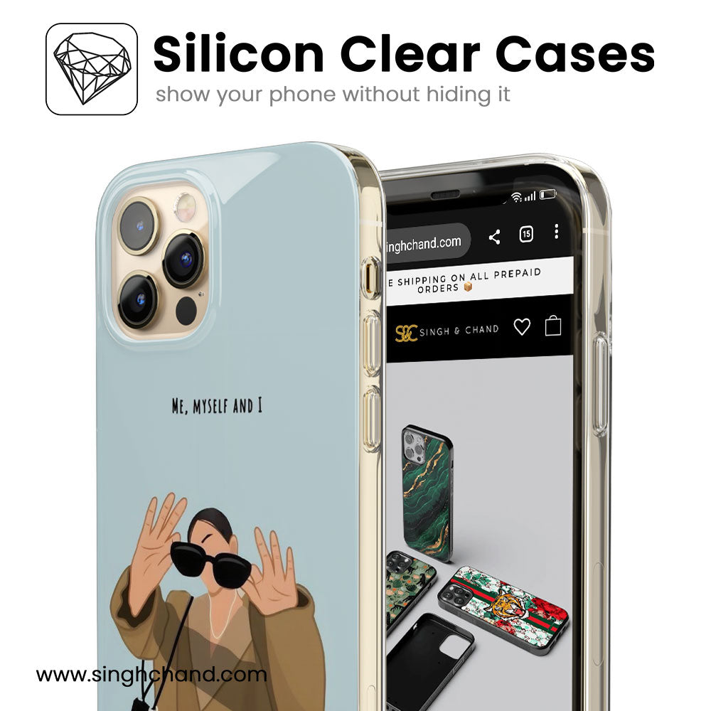Me, Myself & I Silicon Phone Case