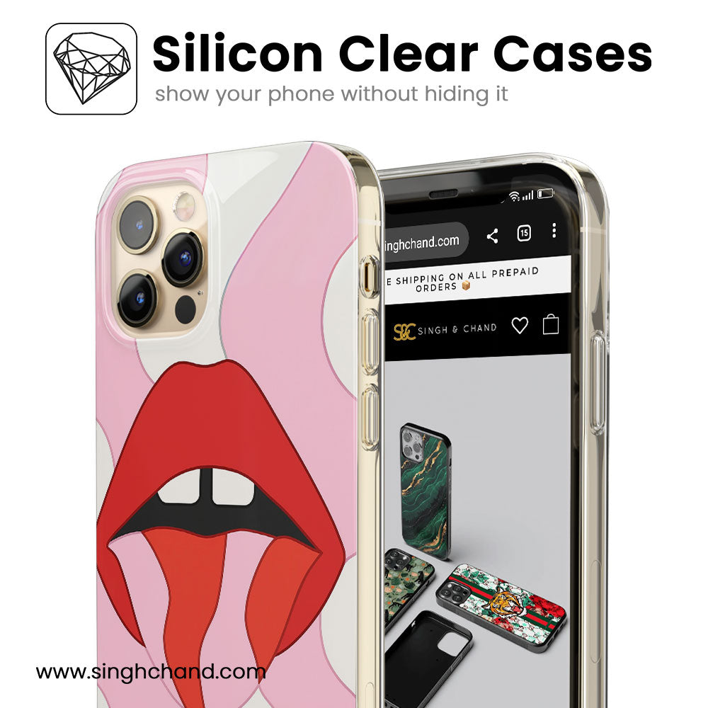 Lick the Limit – Retro Pop Chaos Silicon Phone Case