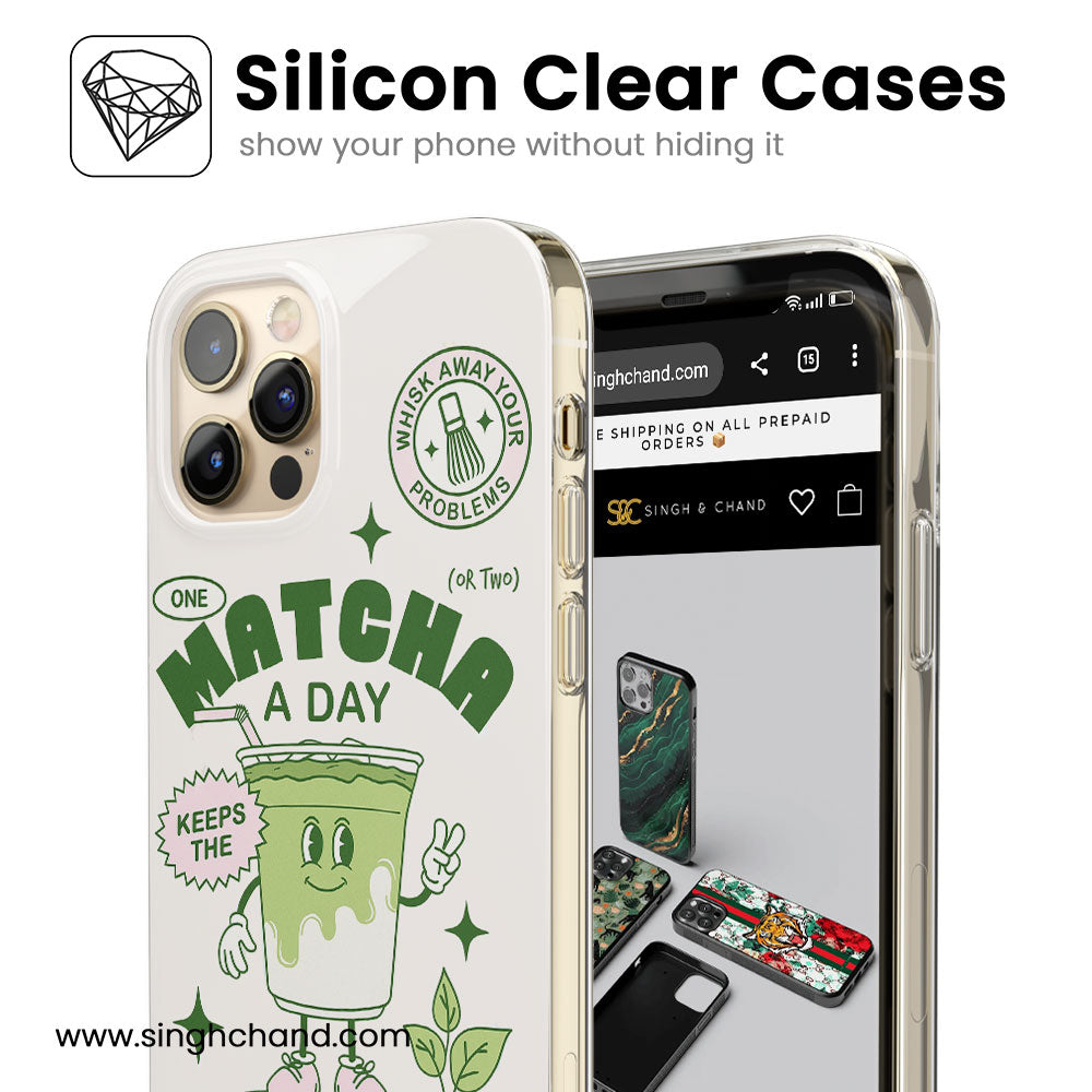 Matcha Breakdown Silicon Phone Case