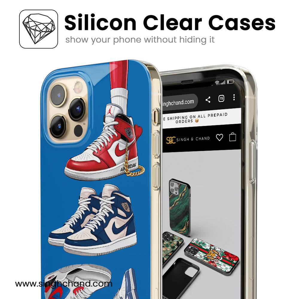 Sneaker 3.0 Limited Edition Blue Beam Silicon Phone Case