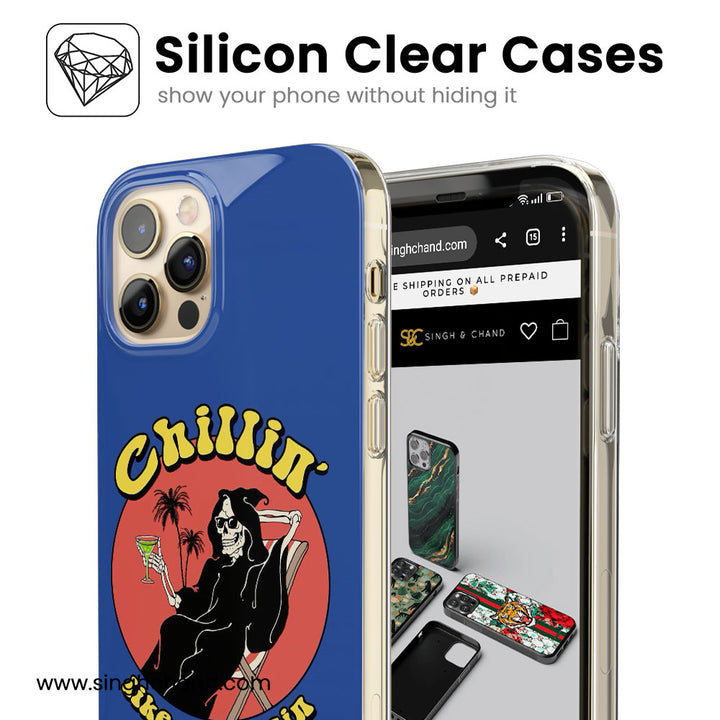 Chillin' like a villain Silicon Phone Case