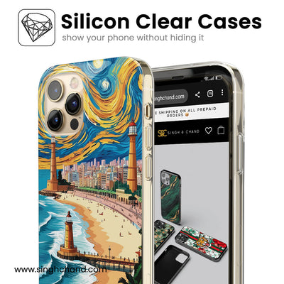 Chennai Marina Beach City Style Silicon Phone Case