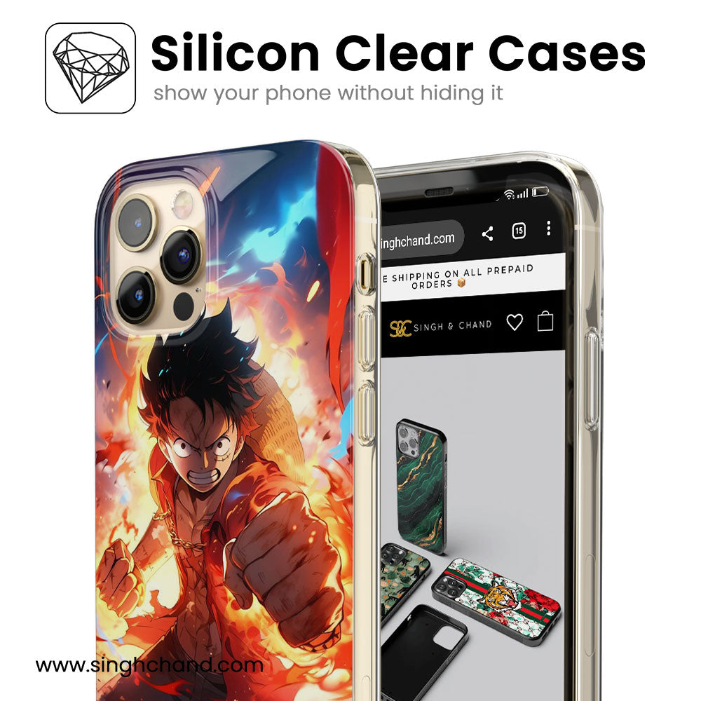Luffy One Piece Anime Silicon Phone Case