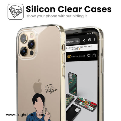 Cool Boy Personalised Name Silicon Phone Case