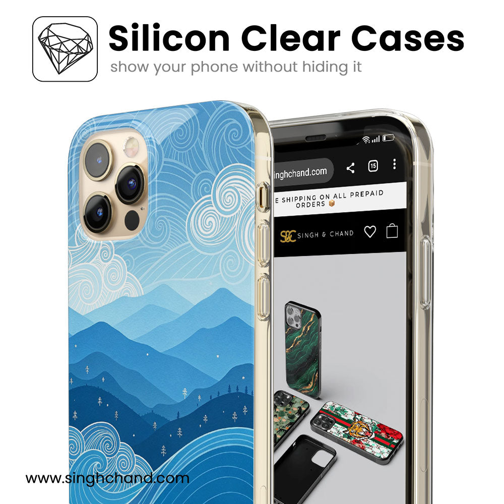 Drowning in Calm Silicon Phone Case