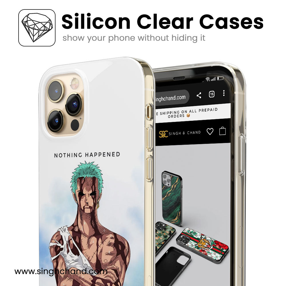 Roronoa Zoro 1.0 One Piece Anime Silicon Phone Case