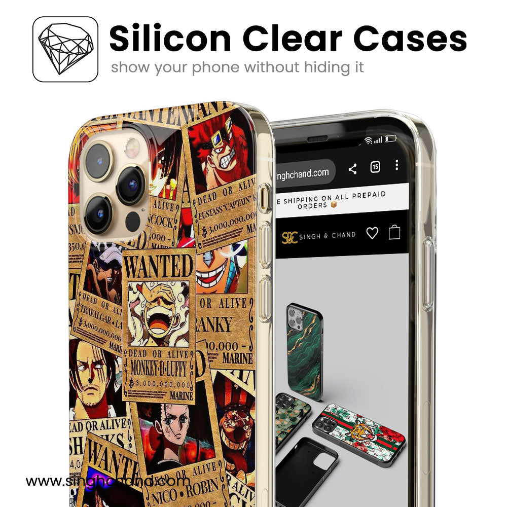 Wanted Posters One Piece Anime Silicon Phone Case