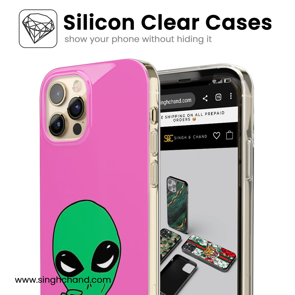 Funky Alien Silicon Phone Case