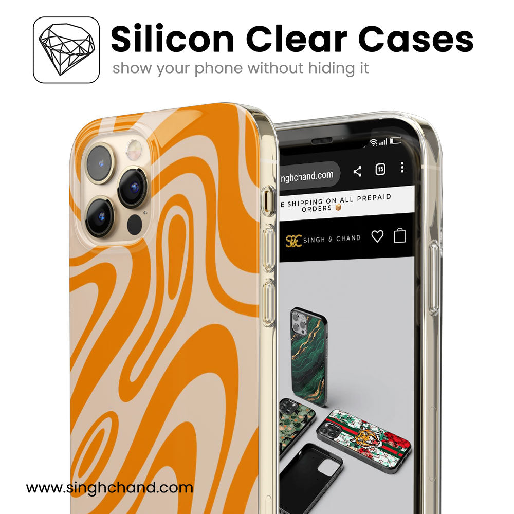 Citrus Swirl Silicon Phone Case