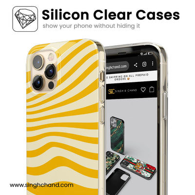 Monochrome Marble Silicon Phone Case