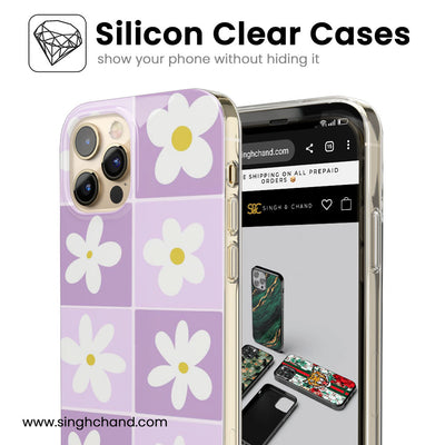 Blooming Squares Silicon Phone Case