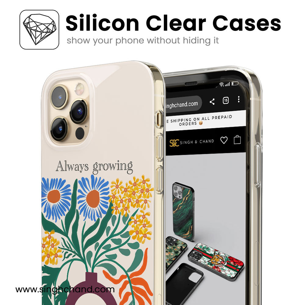 Always growing Silicon Phone Case