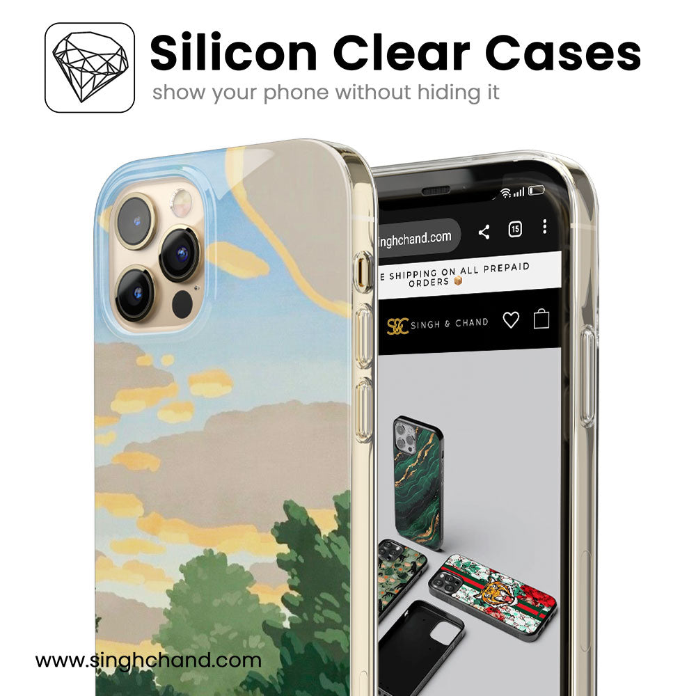 Cloud Meadow Silicon Phone Case