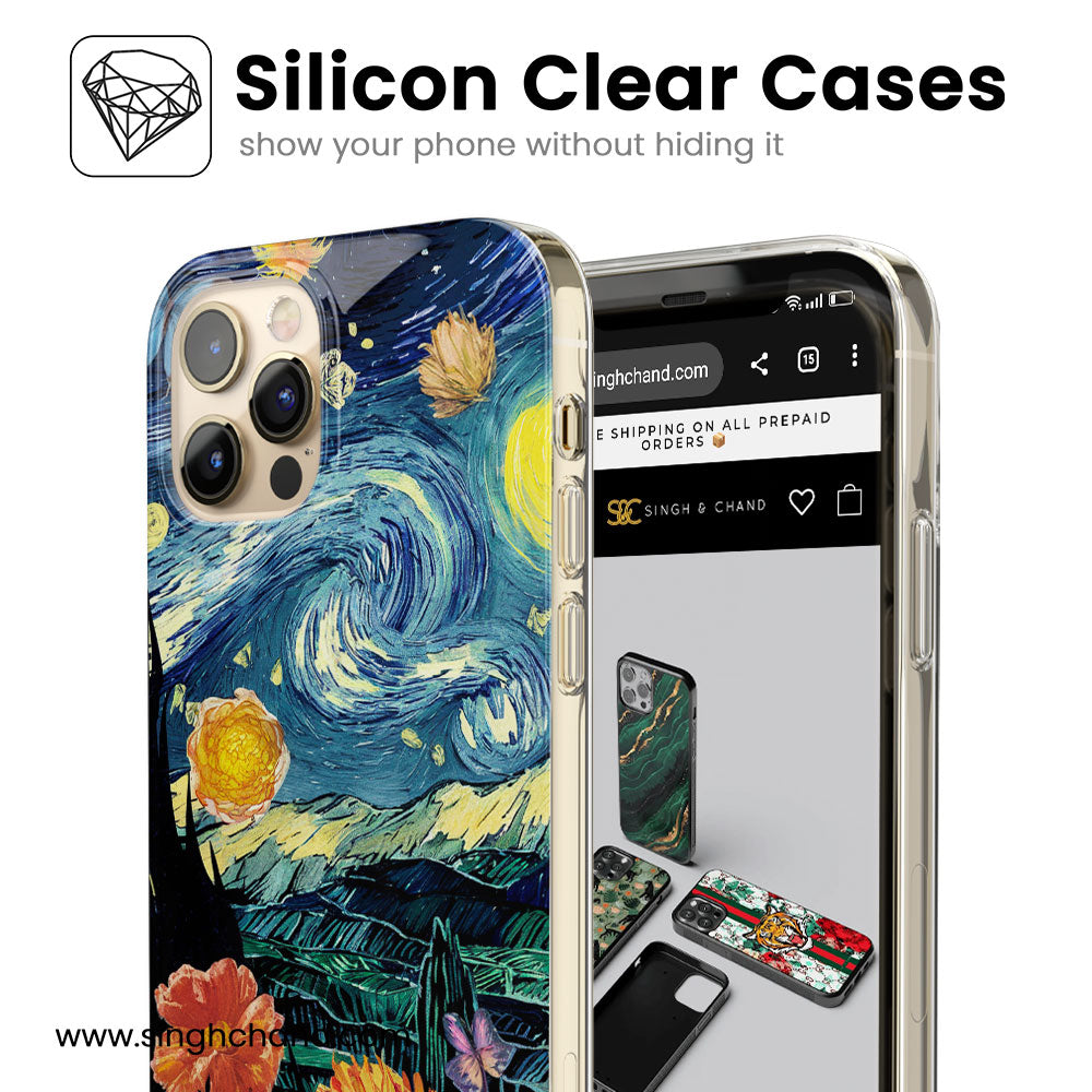 Van Gogh's Starry night Silicon Phone Case