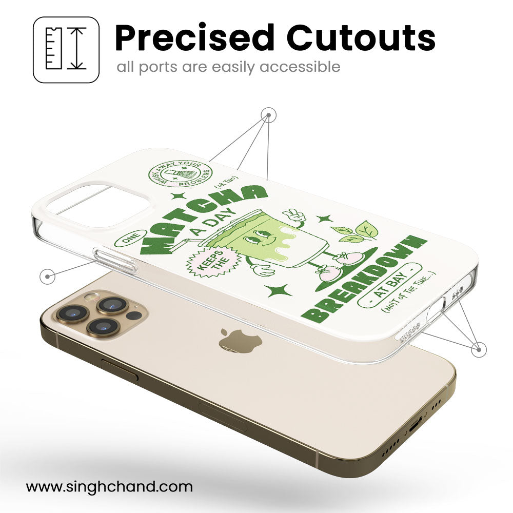 Matcha Breakdown Silicon Phone Case