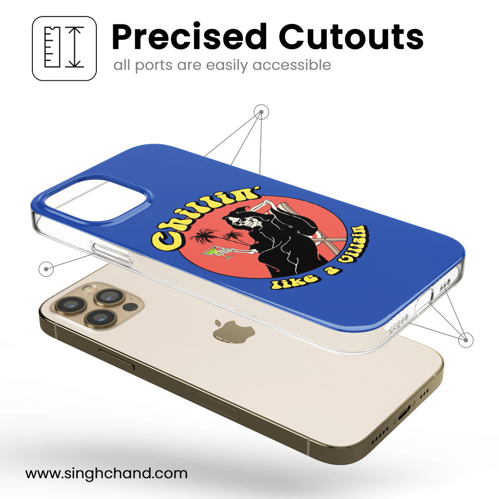 Chillin' like a villain Silicon Phone Case