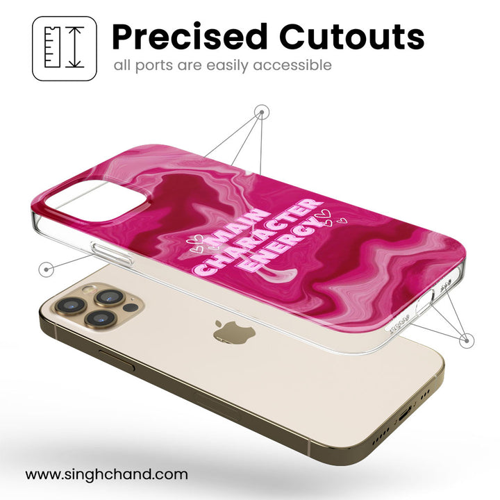 Main Character Vibes Silicon Phone Case