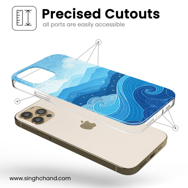 Drowning in Calm Silicon Phone Case