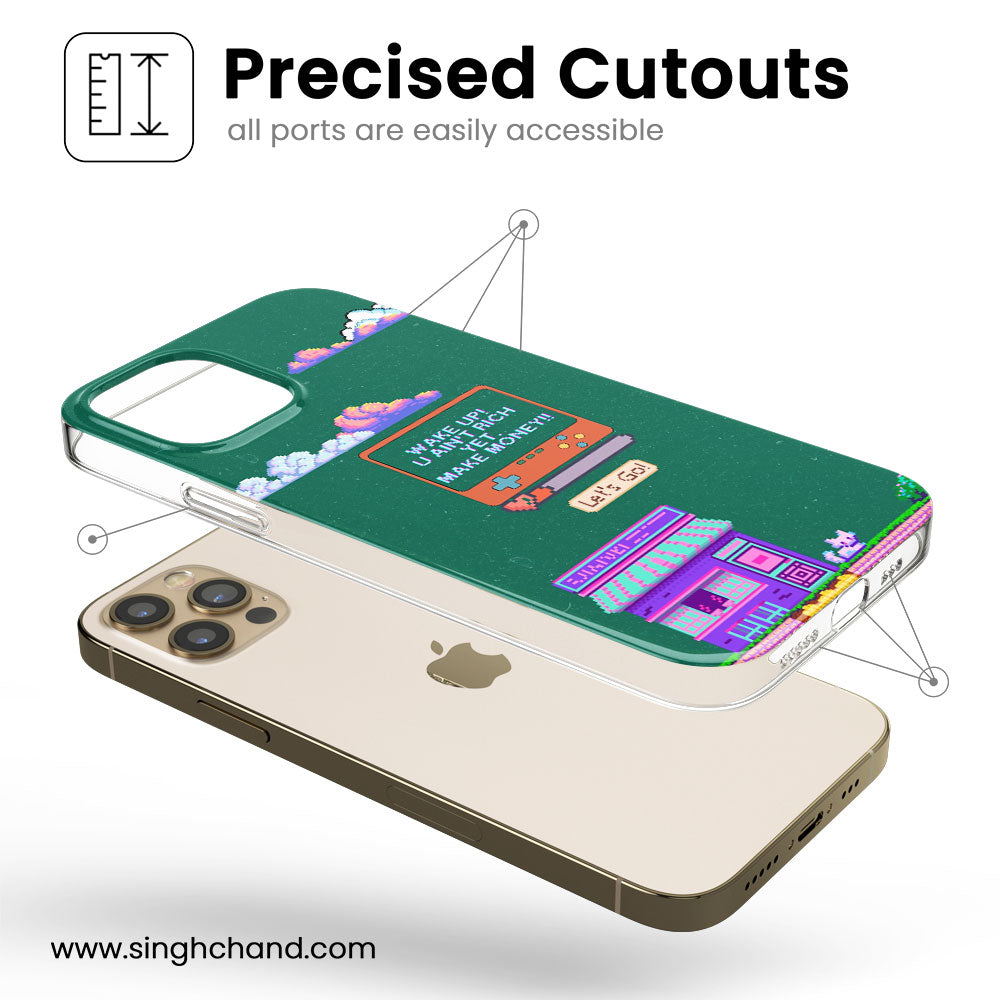 Pixel Rich Dreams Silicon Phone Case
