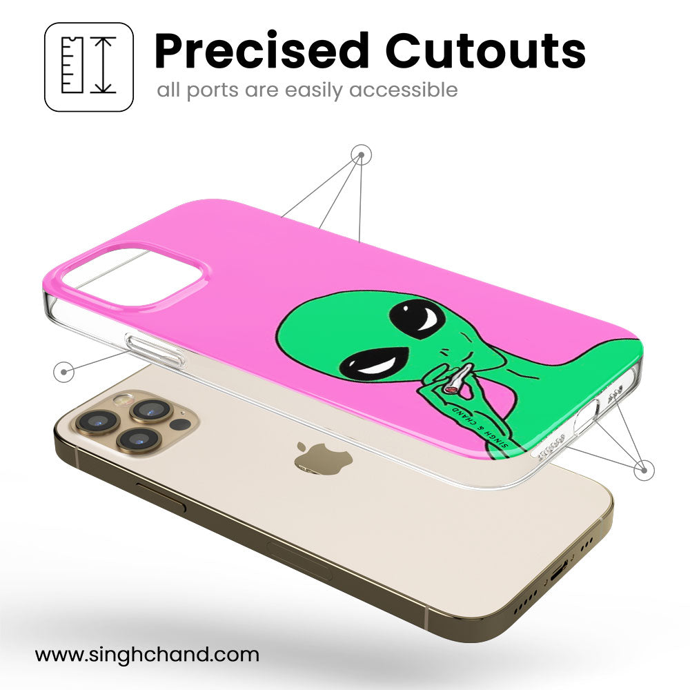 Funky Alien Silicon Phone Case