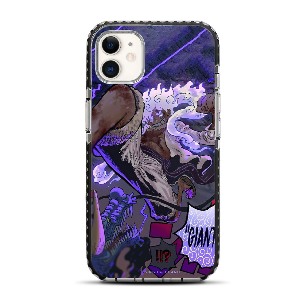 Gear 5 Luffy vs Kaido One Piece Anime iPhone 11 Stride Phone Case