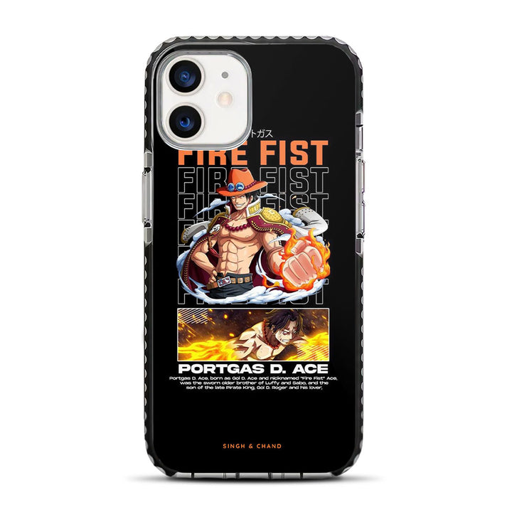 Ace Fire Fist One Piece Anime iPhone 12 Mini Stride Phone Case