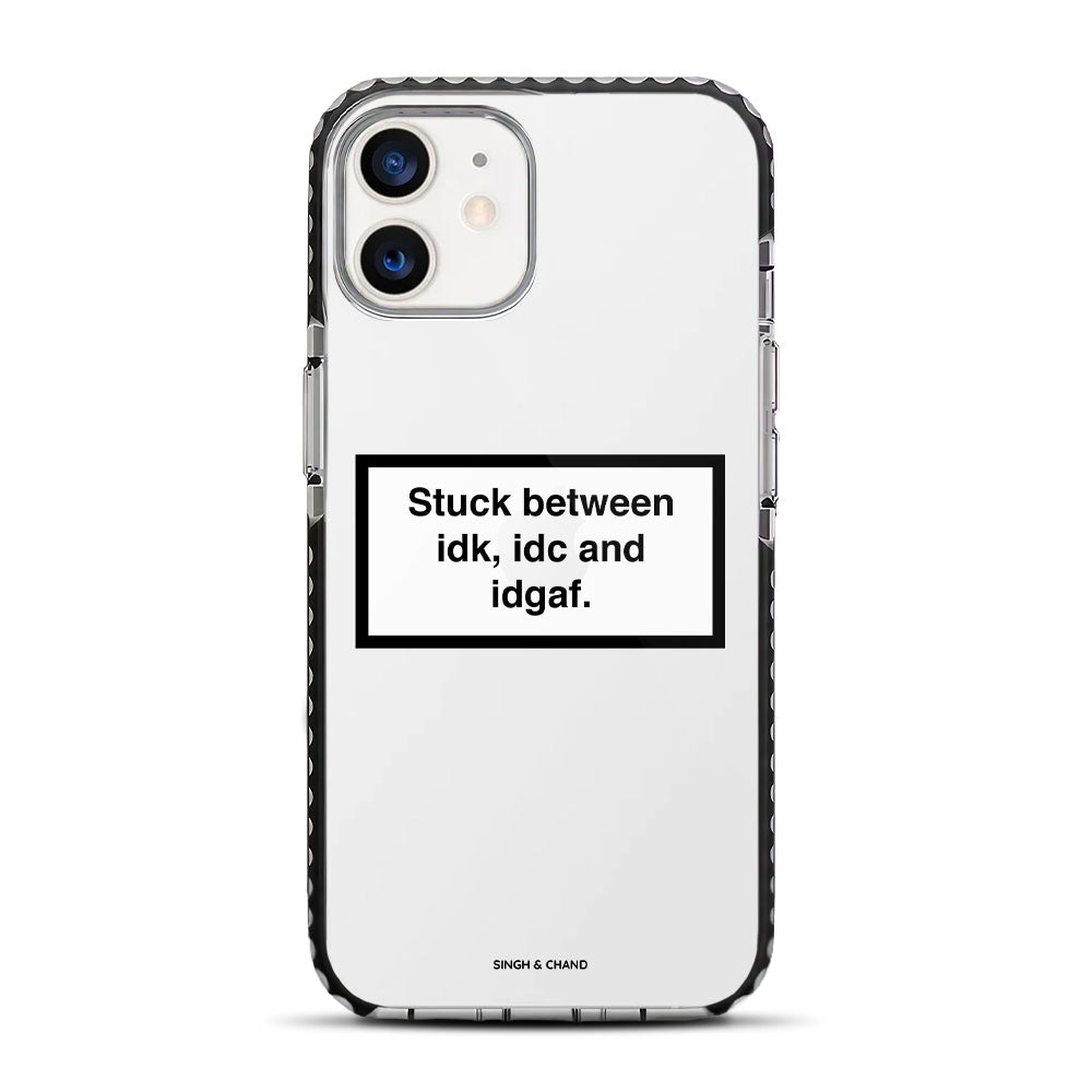 Quirky I don’t care quote iPhone 12 Mini Stride Phone Case