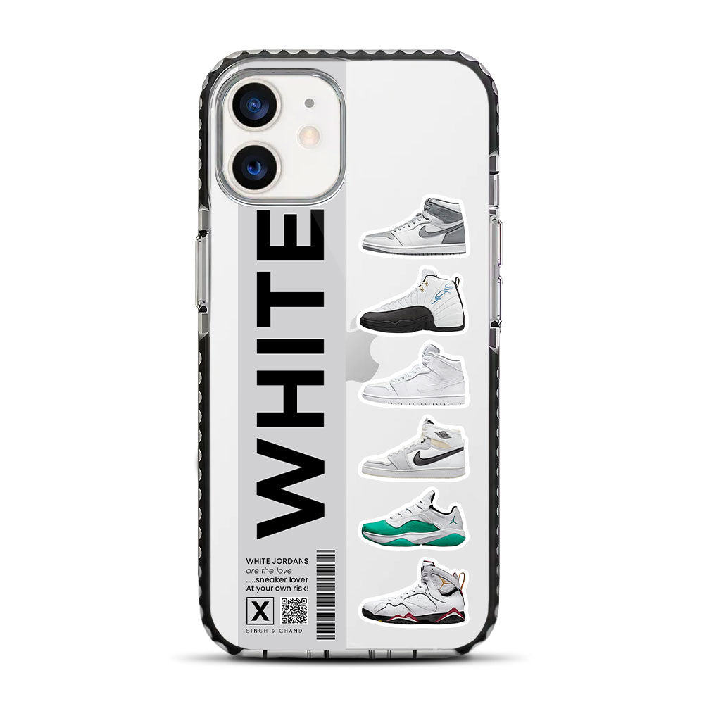 White Jordans iPhone 12 Mini Stride Phone Case