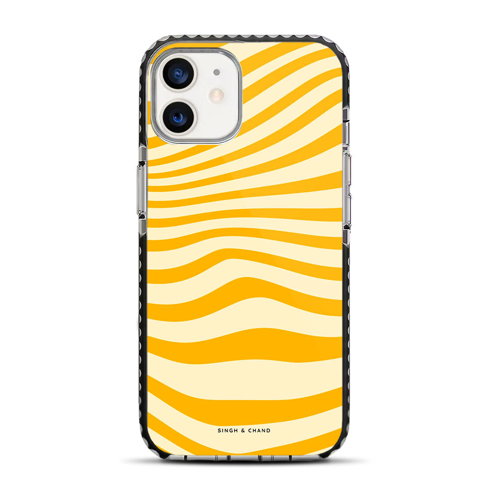 Monochrome Marble iPhone 12 Mini Stride Phone Case