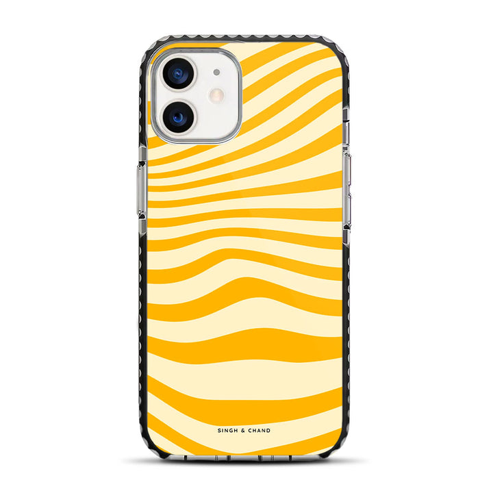 Monochrome Marble iPhone 12 Mini Stride Phone Case