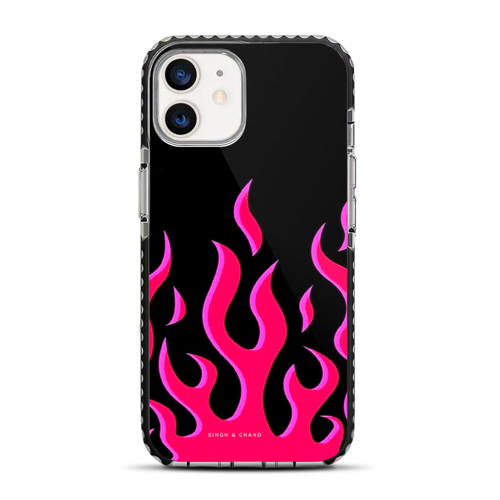 Pink Flame Pinterest Inspired iPhone 12 Mini Stride Phone Case