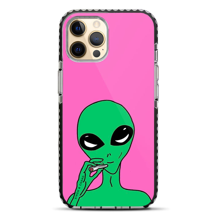 Funky Alien iPhone 12 Pro Max Stride Phone Case