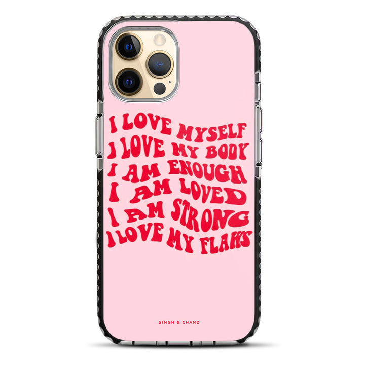 Body Positive Affirmations iPhone 12 Pro Max Stride Phone Case