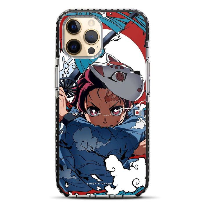 Tanjiro Water Breathing 1.0 Demon Slayer Anime iPhone 12 Pro Stride Phone Case